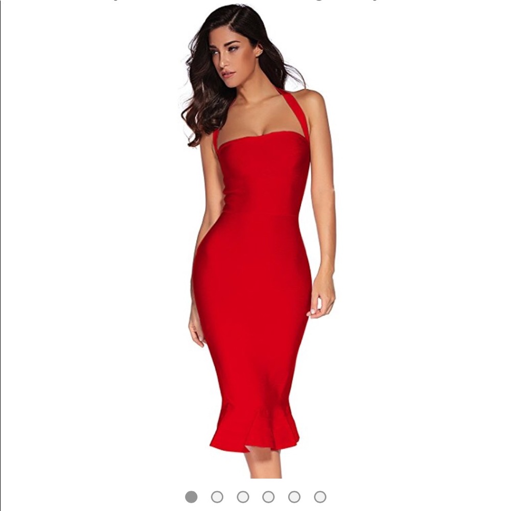 Red body-con